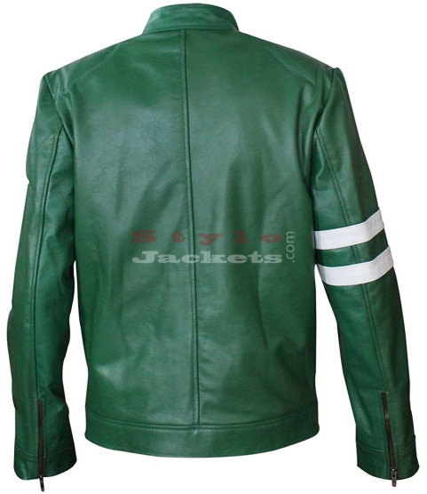 Ben 10 Ryan Kelley (Alien Swarm) Green Leather Jacket