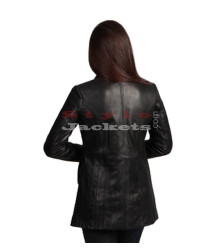 Leather Ladies Blazer Coat