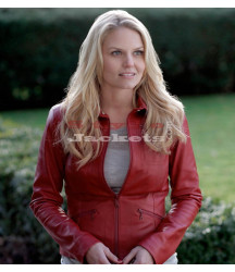 Red Charming Shirt Collar Red Movie Jacket