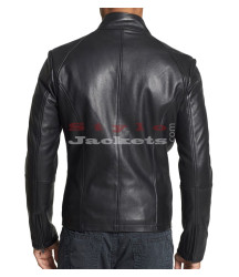 Bridge Black Leather Moto Jacket