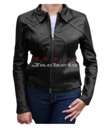Vivica Vintage Style Leather Jacket