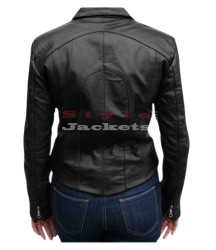 Vivica Vintage Style Leather Jacket