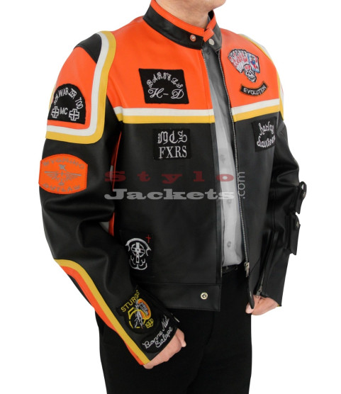 Harley Davidson & Marlboro Bikers Leather Jacket
