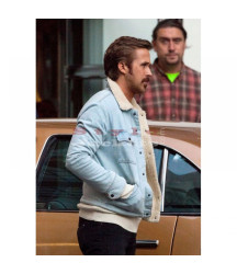 Nice Guys Ryan Gosling Denim Fur Blue Jacket